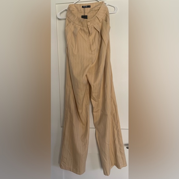 Nasty Gal Dressed To The Lines Pinstripe Wide-Leg Pants - Picture 5 of 5